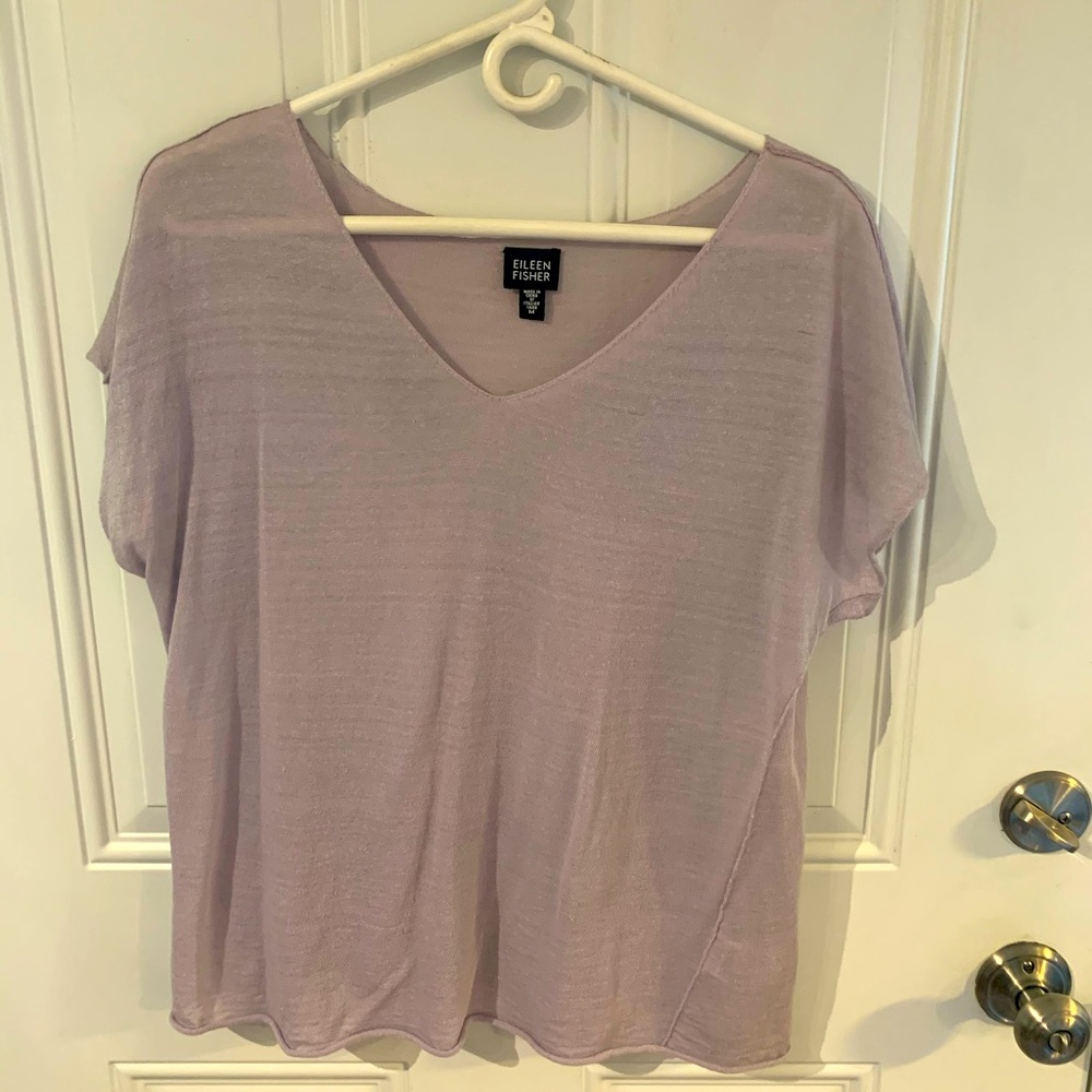 Beautiful Eileen Fisher slimming blouse